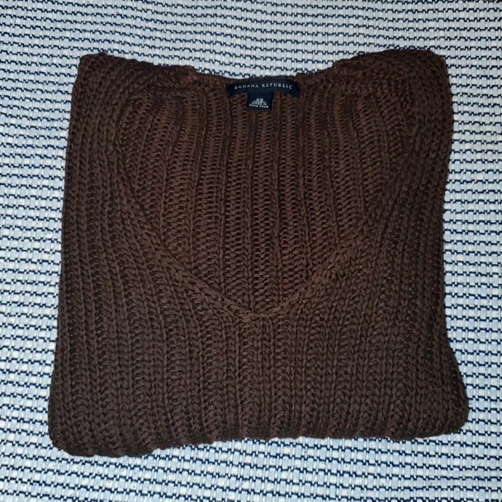 Banana Republic Brown Loose Knit Sweater Size XS